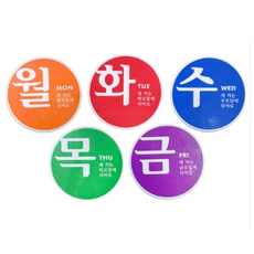 요일제스티커 70 5매입 산업용품 안전용품, 1개