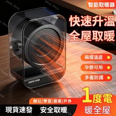 110V暖風機 桌上型暖風機 陶瓷發熱 安全節能暖氣機, 米白色,110v