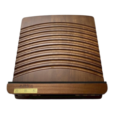 晴天小木屋 台灣製 胡桃色彩虹造型實木十段調整拉筋板，十段調整，舒緩腿部壓力, 胡桃色