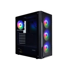 YAMA 追光 RGB 黑 機殼 ATX 玻璃透側 顯卡長340mm, 1個