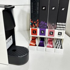 Nespresso 膠囊架 原廠膠囊咖啡收納架 3D列印 簡約設計 咖啡膠囊整理盒, 1個, 2,白
