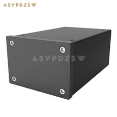 A0609 선형 전원 공급 장치 미니 소형 알루미늄 인클로저 AMP 케이스 프리앰프 박스 PSU 섀시, BLACK Panel