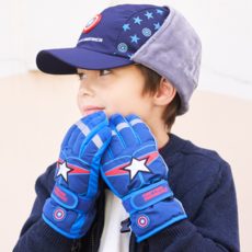 WINGHOUSE 男孩童美國隊長滑雪手套 MV0288