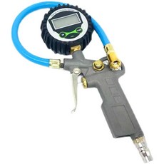 타이어 압력게이지 디지털 팽창기 모니터 차량 공기, 1개, 실버 강화 포인터 타이어 압력 총 구리 노즐