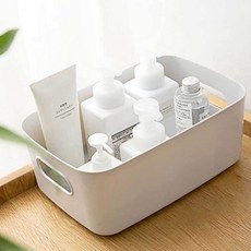 플라스틱 다용도 소형 화이트 보관함 수납박스 박스 _050613