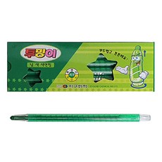 지구화학 투명이 색연필 낱색 초록 12자루