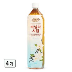 리치스 바닐라시럽, 4개, 1.5L