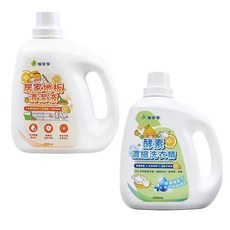 柚享淨 濃縮洗衣精+地板清潔液 雙入組, 1個