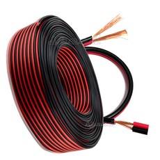 16AWG 구리 전선 케이블 1M 적색 흑색 2줄, 1개