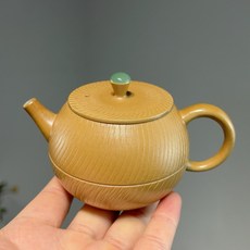 廖道劍 龍泉青瓷 草木灰釉 手工茶壺 容量180ml, 商品主圖, 1個