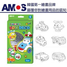 AMOS 聖誕彩球主題 DIY玻璃彩繪膠, 1個, 交通工具