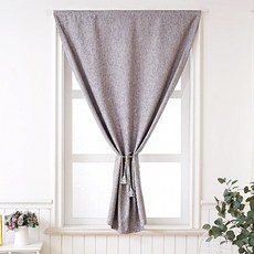 PLENO 黏貼式窗戶型素色遮光窗簾, 灰色
