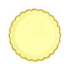 골드라인 파티접시 18cm 10입 [옐로우]