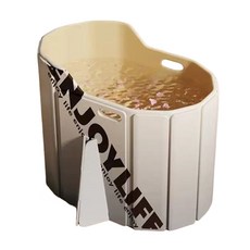 家用折疊浴桶 泡澡桶 沐浴SPA, 85*55cm暮暮灰灰成人高深折疊泡澡桶, 1個