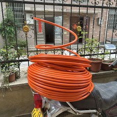 자이언트 플라워 줄기 메타폴 PVC 풍선아치 DIY 조형 파이프, 1개, A. 1216 모양 파이프 5m 주황-빨강