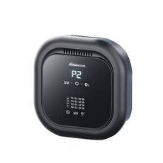 【安伯特】K6紫外線臭氧 4in1空氣清淨機-無線款 (一年保固) 車用空氣清淨機 紫外線抑菌 負離子淨化, 黑色, AE150029