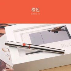 MAJOHN B25 스테인레스 스틸 만년필 파인 0.5mm 펜촉 쓰기용 변환기 포함 선물용 펜 학교 사무용품, 05 Orange