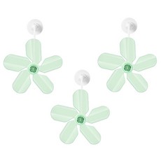 편안한 공기 흐름 제어에 적합한 3PCS 윈드실드 배플 플라스틱 텍스처, 초록의