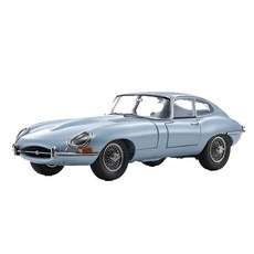 【KYOSHO京商】1/18 Jaguar E-type (銀藍金屬色) 精緻汽車模型 經典收藏, 1個