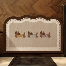 미끄럼방지 욕실 발매트 세면대 흡수 매트 화장실 문앞 전용 러그 빠른건조 폭신한 발감촉 프리미엄 극세사 벨벳, 1개, 패브릭 강아지