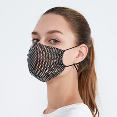 더이케이 큐빅 마스크 반짝이 무대 공연 마스크커버 WBCC678, 본상품선택, 본상품선택