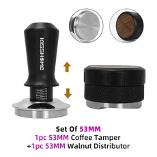 커피 탬퍼 정압 이중 스프링 51mm 53mm 58mm 에스프레소 디스트리뷰터 Delonghi Breville 액세서리 Barista, 13 Set of 53mm W