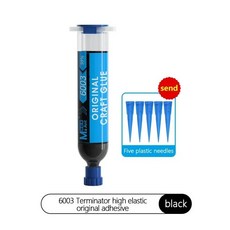 MaAnt 6003 아이폰 홀더 및 접이식 스크린 접착제 뒷면 커버 수리 접착제 도구에 고탄력 접착제 접착제, 04 6003 black, 1개