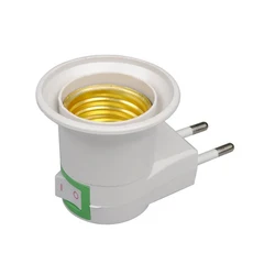 직접 플러그인 로터리 램프 헤드 E27 소켓 전구 홀더 스위치 EU 미국 LED 테이블 Led 기본, 04 A EU, 04 EU plug
