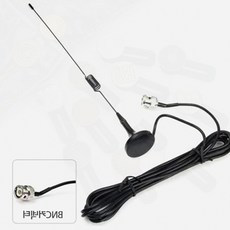 BNC 안테나 수신 라디오 무전기 줄 타입 신호 증폭 실내외, 1개, 상세페이지 참조