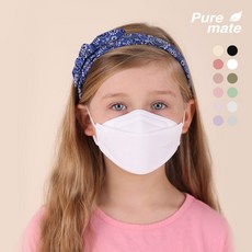퓨어메이트 KF94 소형 컬러 마스크 30매 초등학생 어린이, 라이트 퍼플, 대형