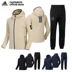 adidas 愛迪達 武術運動服新款連帽拉鍊套裝 4 向彈性 Gore-Tex 功能性連帽衫中性修身 ADISS08M