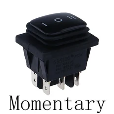 1PC 순간(켜기)-끄기-(켜기) 방수 6핀 로커 스위치 3 잠금 ON-OFF-ON DSDT, 02 Momentery