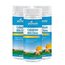굿헬스 콜로스트럼 초유 바닐라향 Colostrum 150정 3개