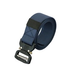 새로운 나일론 벨트 남자 육군 전술 벨트 군사 SWAT 전투 벨트 노크, 푸른, 1개