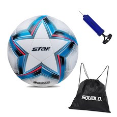 스타스포츠 뉴 매치 풋살공 한국풋살연맹 공식구 미니축구 풋살경기 축구공 FB544HS-05, 1개, White + SQ 가방 & 펌프