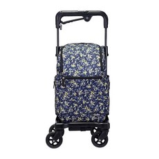 【海夫健康生活館】YL 高度調整 煞車 重心設計 銀髮族 購物助行車 步行輔助車 櫻桃黃花(NO.07SA), 1個