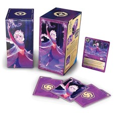 Ravensburger 디즈니 로카나 TCG: 엘사 선물 상자 - 부스터 팩 5개 다섯 번째 정신 프로모션 카드 및 252장의 카드용 보관 상자 | 트레이딩 카드 게임 및 디, Ravensburger 디즈니 로카나 TCG: 엘사 선