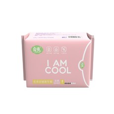良爽 I AM COOL 植萃花香衛生棉 (涼感/除臭/抑菌), 1個, 日用衛生棉 (24.5cm*8片)