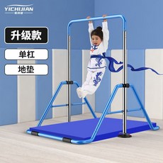 유아 철봉 실내 홈트 가정용 놀이기구 체력기르기, 1개, B. 블루+매트