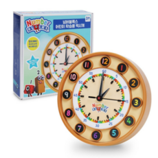 넘버블록스 가베가족 어린이 학습용 벽시계 KS7960, 1개