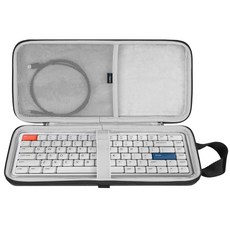 Geekria 키보드 케이스 호환 누피 AIR75 V3/AIR75 V2 멜긱 O2 로프리 플로우84/플로우 라이트 84 하드쉘 여행 가방 (다크 그레이), 다크 그레이, 1개