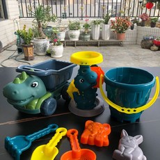 兒童恐龍沙灘玩具 15件套組, 8295 - 67 66D桶沙灘8件套, 8g, 1個