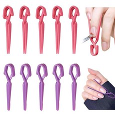 PAVIKE 손가락용 매니큐어 프로텍터 (10개입) 매니큐어용 네일 프로텍터 매니큐어 핑거 프로텍터 다기능 매니큐어 아트 핑거 클리페인트용 네일 폴리시 아트 클립 다기능 네일 액세