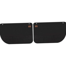 강아지 차량 시트 반려견 차량용 운전석 애견 카시트 커버 용품 스크래치방지 이동가방 옥스포드 발자국, 블랙 left+right