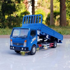 1 60 트럭 금속 덤프트럭 운송 합금 시뮬레이션 장난감 모델 자동차 경트럭 제품 확장형, 1.파란색: 엔지니어링 차량