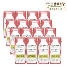 상하목장 유기농 딸기우유 / 멸균우유 아기우유, 125ml, 16개