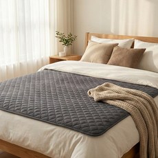 더문 탄소매트 전자파없는 EMF 카본 두꺼운 온열 전기매트 한일의료기, 슈퍼싱글, 챠콜