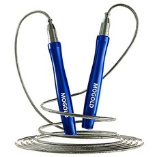 모골드 스피드 로프 남성/여성용 줄넘기 - 프리미엄 품질 엉킴 프리 자동 잠금 나사 디자인 복싱/크로스핏/더블 언더더용 운동 및 홈 운동용