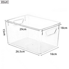 Z3JC 透明桌面收納盒亞克力零食書本積木玩具客廳廚房冰箱收納日常, 1個, 特大號12個裝【不帶蓋】:如圖