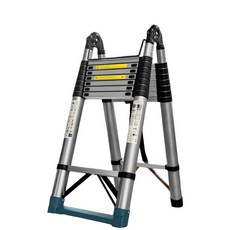 접이식 안테나 사다리 알루미늄 다용도 접이식 A타입 H타입 높이조절 가정용 사다리, 1개